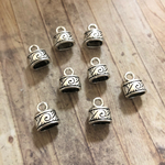 波柄 エンドキャップ 金具 8個セット