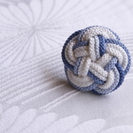 組紐  結びLapel pin 　「　Tenderly　」