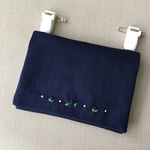 刺繍入り移動ポケット（バラ、つぼみ)　P012-8 