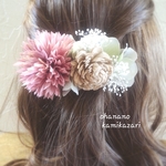 浴衣にも!☆お花のバレッタ