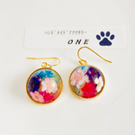 レジン 花 イヤリング ピアス