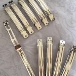 100㎜×10㎜バレッタ (シルバー)10個セット