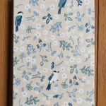 281)【送料込】パスケース(青い小鳥)