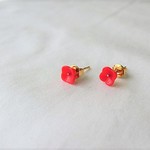 タイニーフラワーピアス【RED】