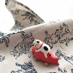 鳥獣戯画★再販①受注生産★Mサイズのあずま袋★水墨画★和柄★和調★和風★
