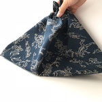 鳥獣戯画★再販①受注生産★Mサイズのあずま袋★水墨画★和柄★和調★和風★