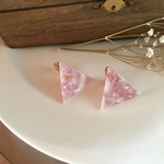 ハンドメイド 大ぶりピアス