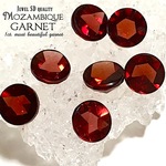 🍁オータムSALE対象商品🍁【約1ct.の宝石!!】モザンビークガーネット・宝石質SDクオリティ✧【極上産地！宝石級の発色、透明感、輝き✧】直径約6mm【１石】セット【モザンビーク産✧】