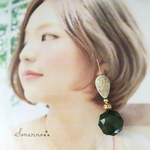 No.S308 ♥︎人気NO.6 ♥︎大人♥︎グリーン アンティークピアス