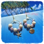 ♡ウッド×マーメイド♡ピアス♡