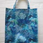 マチ付きバッグ*リバティ*Emerald Bay*ライトブルー*33×30✖５㎝