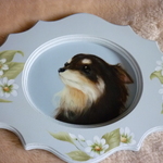 ❤トールペイント❤【リクエスト品】ショコラちゃんとマーガレットのプレート