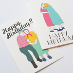 二つ折りカードセットーHAPPY BIRTHDAY［2セット］