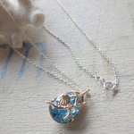 Ocean Crystal Necklace アクアマリン sv925
