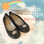  New‼︎【23〜25cm】レインパンプス/ドット柄