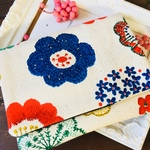 北欧ハナ　フラワー　花★otonaティッシュケース★刺繍風