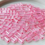 ぺたんこピンク　チェコビーズ　3.5X5mm 10g(約100個)