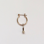 011u- wormhole silver /unisex 片耳用ピアス