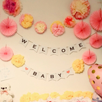 ベビーシャワー♡マタニティフォトに♡welcome baby♡ガーランド♡