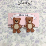 ヴィンテージ テディベア ピアス イヤリング
