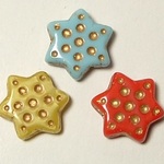 チェコビーズ　スター　３色セット