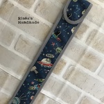【再販・受注製作】ループ付ものさしケース（ラクガキ宇宙）