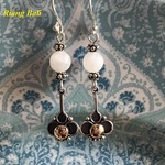 【ご予約】bunga gold＆ムーンストーン925シルバーピアス