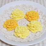 夏🌞先取りSALE🌟５個セット❇︎35㎜レーシーな小花🌹の立体モチーフE