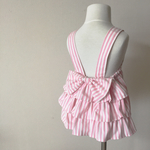 リボンサロペット*pink stripe *