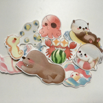 フレークシール(海の動物)