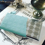 【Lさまお取り置き品】革のミントチョコ長財布（銀）