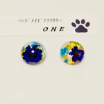 レジン 花小 イヤリング ピアス