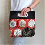 帯ﾘﾒｲｸ★古典柄が豪華な♪2way★クラッチ&スクエアバッグ