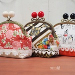 ＜ｋ様ご予約品＞　がまぐちポーチ3点
