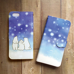 シロクマのおねがいお星さま★iPhone＆Android手帳型ケース