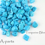 送料無料 ◇ 天然石 Sazareishi Turquoize Super Blue 100pcs 12-G