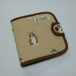 ３６３．大人可愛いコーギー柄のサニタリーケース　ハンカチ&ポケットティッシュケース　再販２