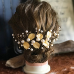 小枝アクセサリー ヘッドドレス 葉っぱモチーフ