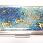 ☆宇宙塗りレジン：銀河への旅ー（名刺ケース）