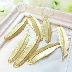 【再入荷】5個セット☆小サイズ 使い方いろいろ♪メタル フェザー