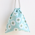 フラワー(スモークミント)　両ひもコップ袋