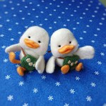 再販 あひる マスコット ２つセット