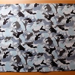 40×50ｃｍランチョンマット（783）動物迷彩グレー