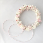 お色変更OK♪　ウェディング　花冠 (大人用)　花嫁　ヘッドドレス　ウェディング　海外挙式　ガーデン　ピアノ　発表会　カチューシャ　フラワーガール　リングガール