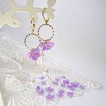 揺れる紫陽花、ピアス&イヤリング