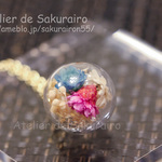 【再販】ころころお花のペンダント（三色菊花）