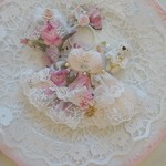*～しあわせ天然石ブレスレット＆ピンク*ローズドレスset～* ミニスウィーツドール*オビツ11*