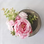ピンクの芍薬とローズ ミニアレンジ ★母の日ラッピング対応★