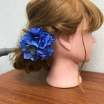紫陽花 髪飾り コサージュとUピンのセット