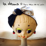 送料無料☆ヘアバンド☆大人ドット柄